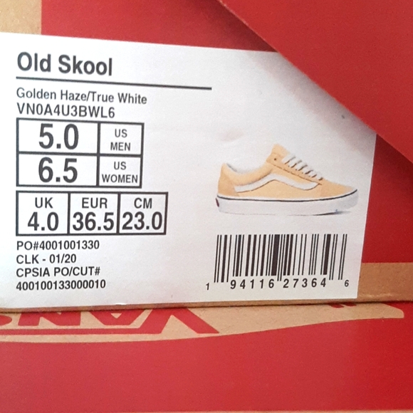 Vans Old Skool Golden Haze *NWT* - Picture 14 of 14